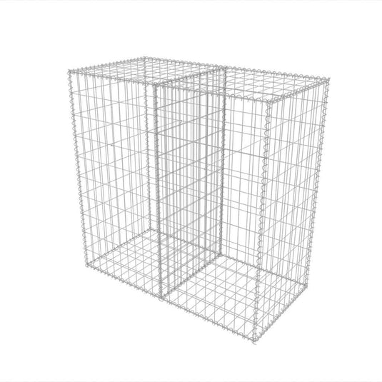 Vidaxl gabion mand 100x50x100 cm gegalvaniseerd staal