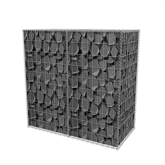 Vidaxl gabion mand 100x50x100 cm gegalvaniseerd staal
