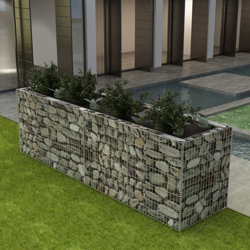 Load image into Gallery viewer, VidaXL Gabion plantenbak verhoogd 360x90x100 cm staal
