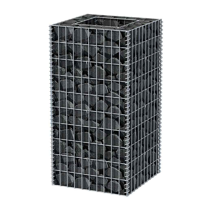 Load image into Gallery viewer, Vidaxl gabion plantenbak verhoogd 50x50x100 cm staal
