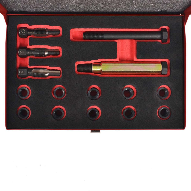 Load image into Gallery viewer, Vidaxl gloeibougie draad reparatie set m10 x 1,0 mm 15-delig
