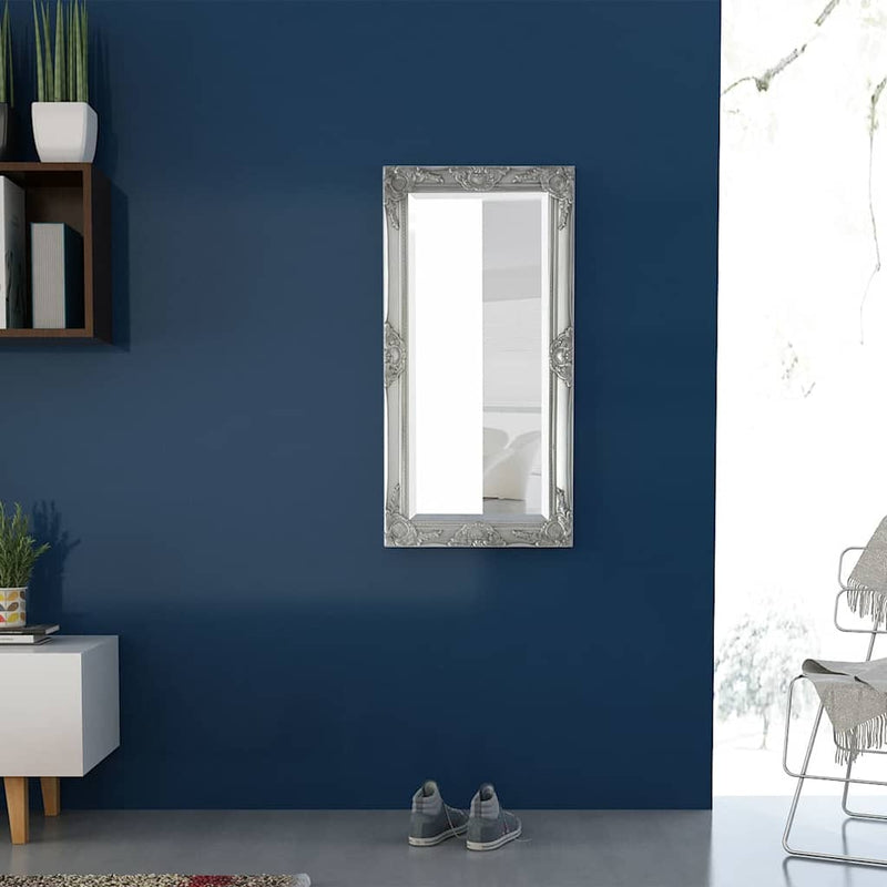 Load image into Gallery viewer, Vidaxl wandspiegel barok 100 x 50 cm zilver

