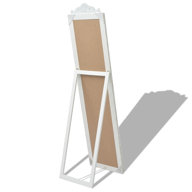 Load image into Gallery viewer, Vidaxl spiegel vrijstaand barok stijl 160x40 cm wit
