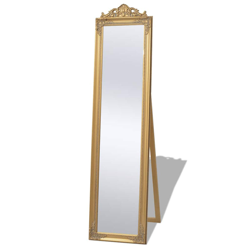 Load image into Gallery viewer, Vidaxl vrijstaande spiegel barok 160x40cm goud

