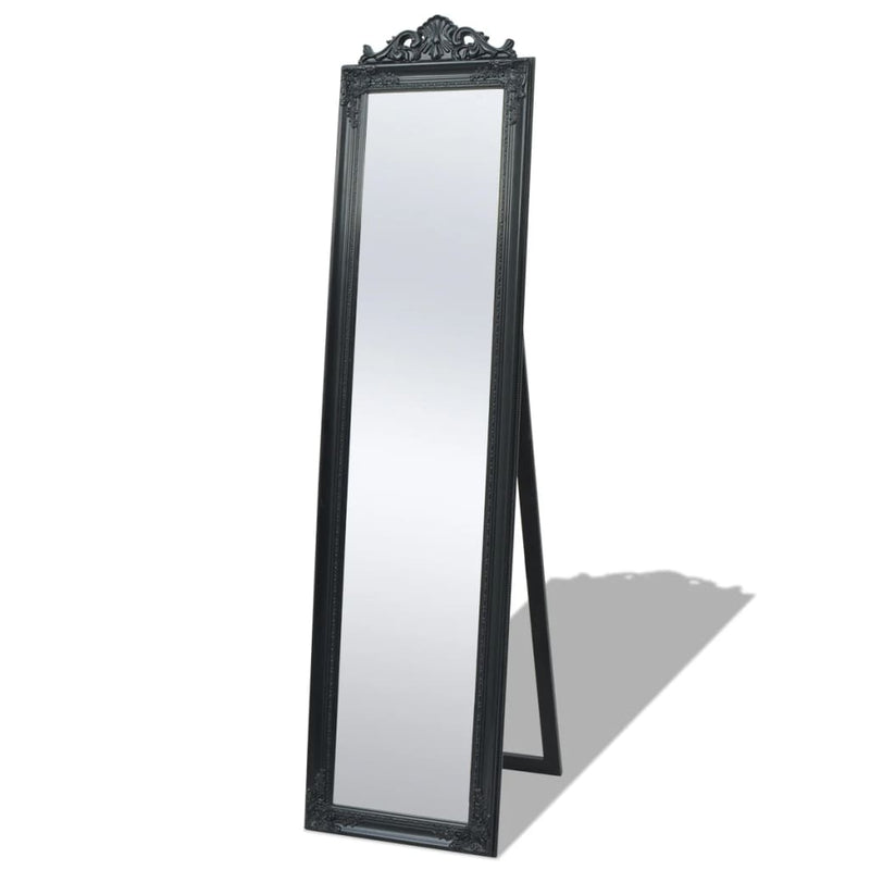 Load image into Gallery viewer, Vidaxl vrijstaande spiegel barokstijl 160x40cm zwart
