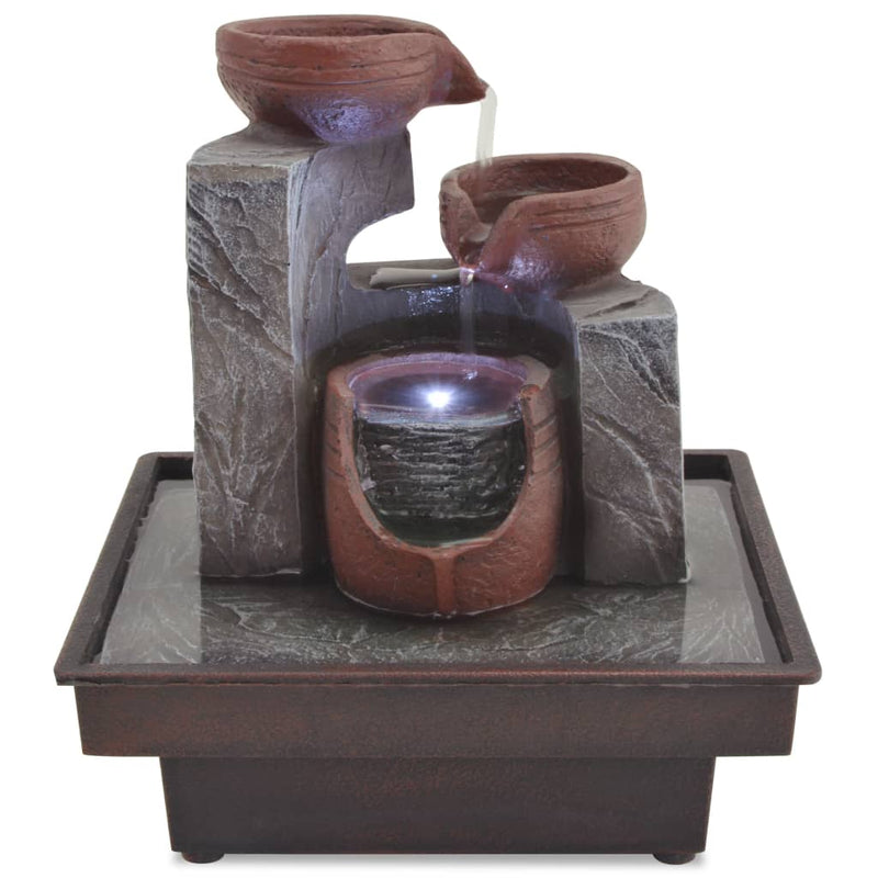 Load image into Gallery viewer, Vidaxl binnenfontein met led-verlichting polyresin
