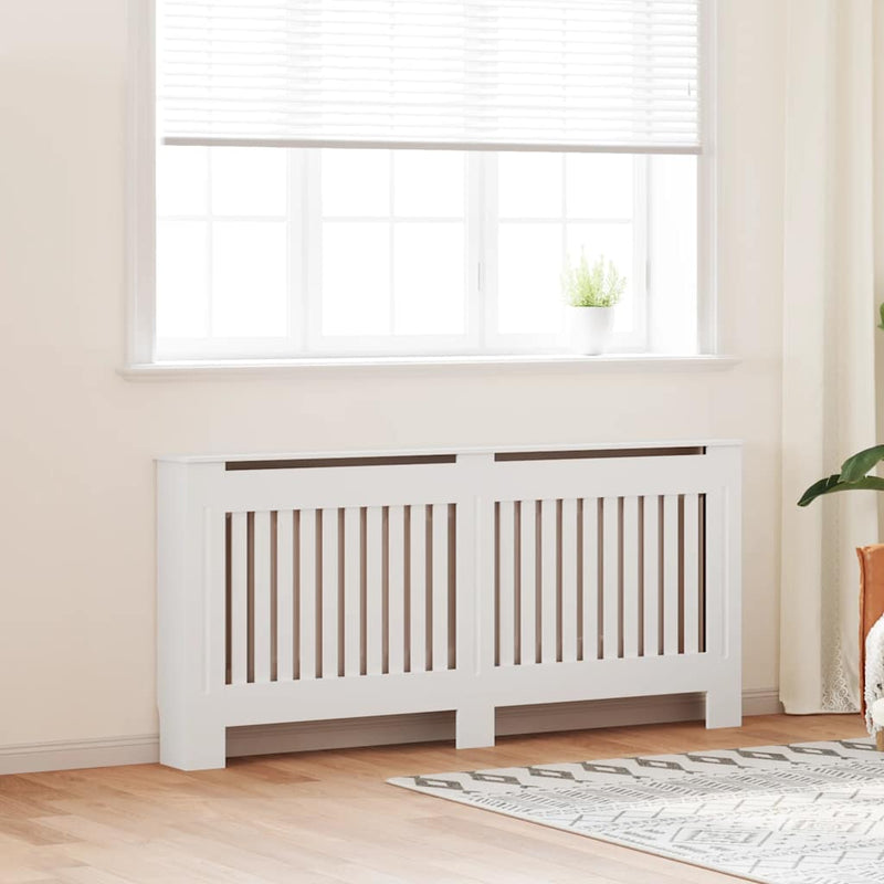 Load image into Gallery viewer, Vidaxl radiatorombouw wit mdf 172 cm

