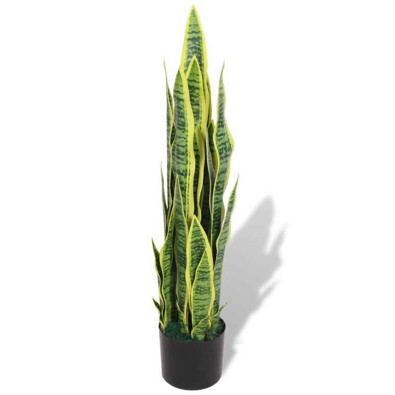 Load image into Gallery viewer, Vidaxl kunst sanseveria plant met pot 90 cm groen
