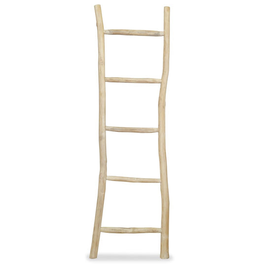 Vidaxl handdoekenladder met 5 sporten 45x150 cm teakhout