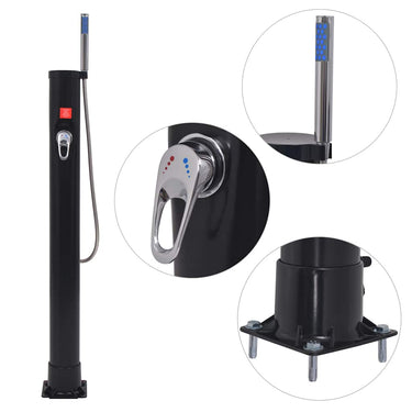 Vidaxl solar douche 8 l pvc staal
