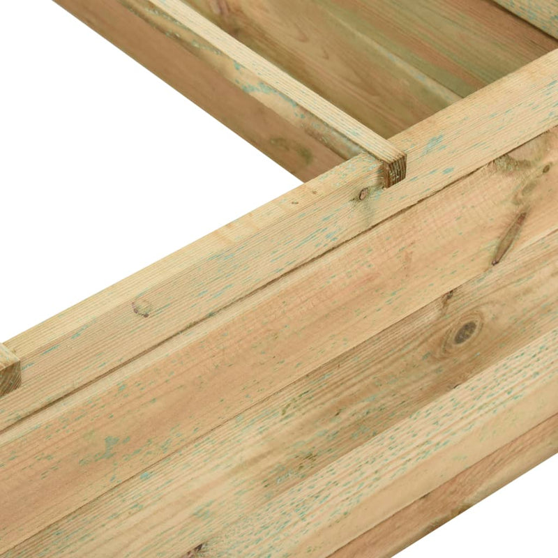 Load image into Gallery viewer, VidaXL Plantenbak 120x120x40 cm geïmpregneerd grenenhout
