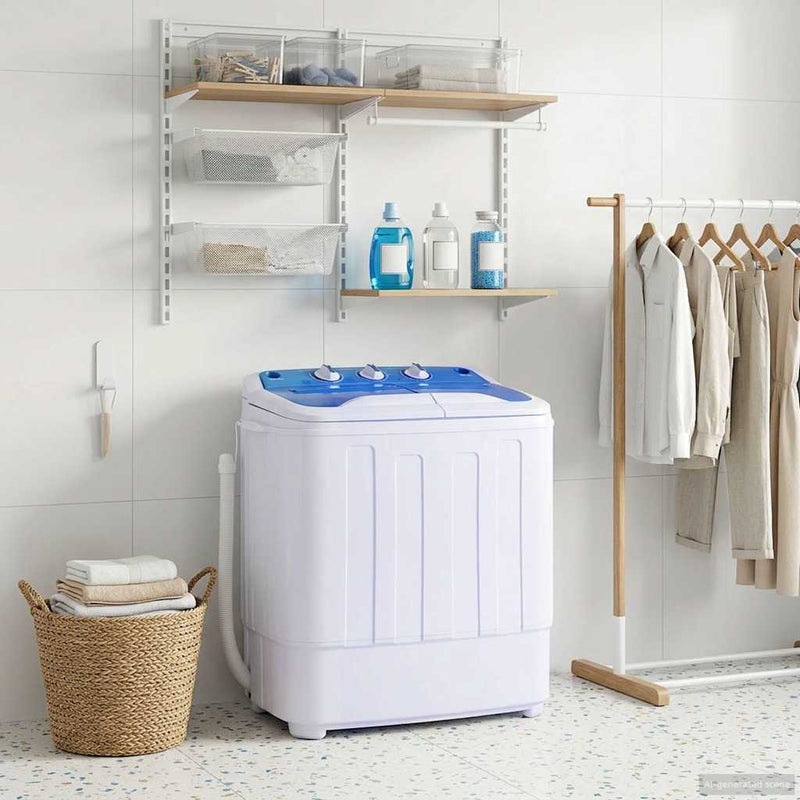 Load image into Gallery viewer, Vidaxl mini wasmachine met dubbele trommel 5,6 kg
