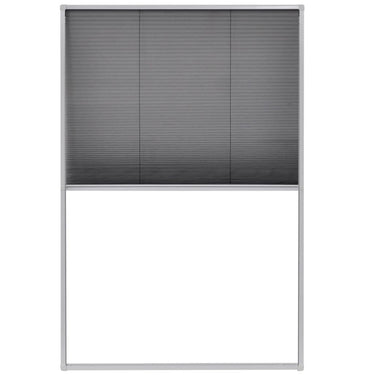 Vidaxl raamhor plissé 80x120 cm aluminium