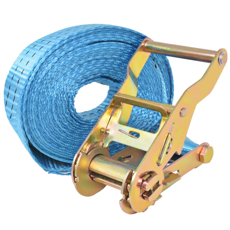 Load image into Gallery viewer, Vidaxl spanbanden 2 ton 6mx38mm blauw 10 st
