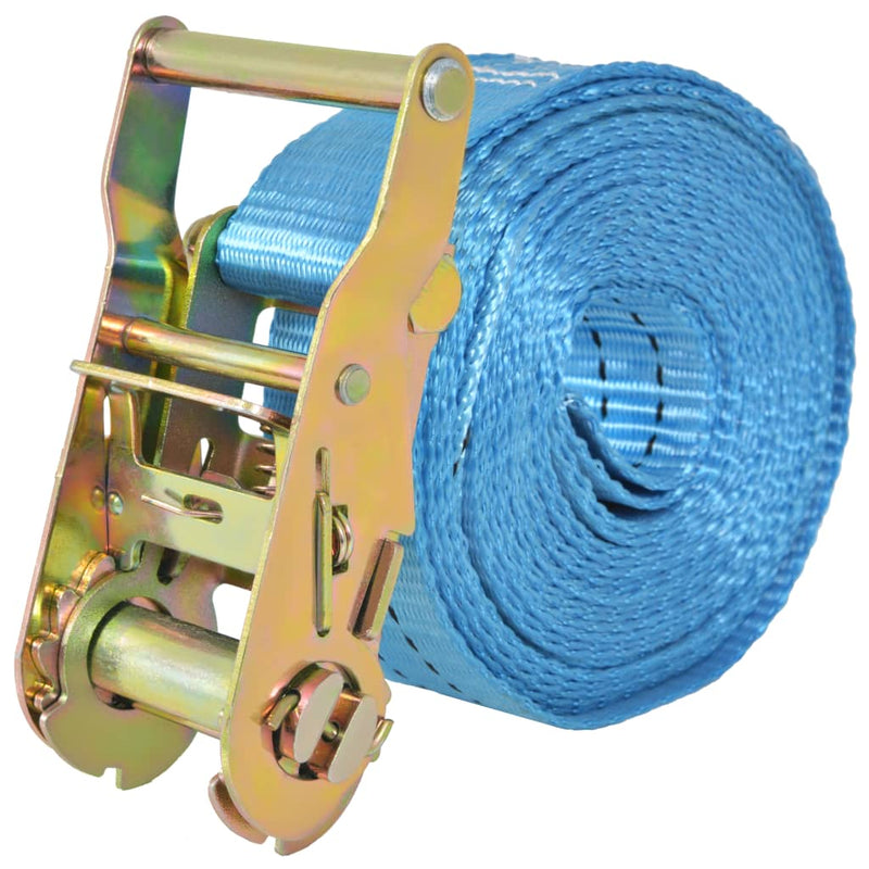 Load image into Gallery viewer, Vidaxl spanbanden 2 ton 6mx38mm blauw 10 st
