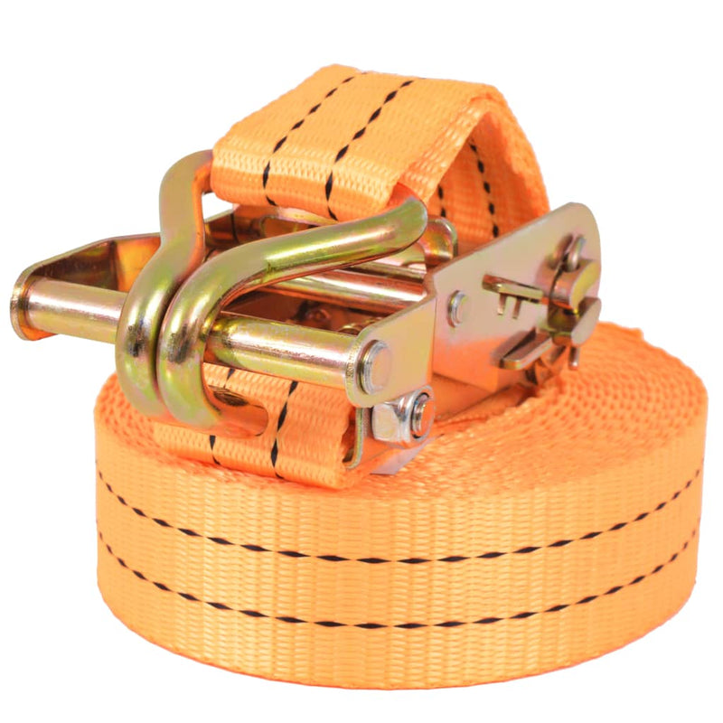 Load image into Gallery viewer, Vidaxl spanbanden 1 ton 6mx38mm oranje 10 st
