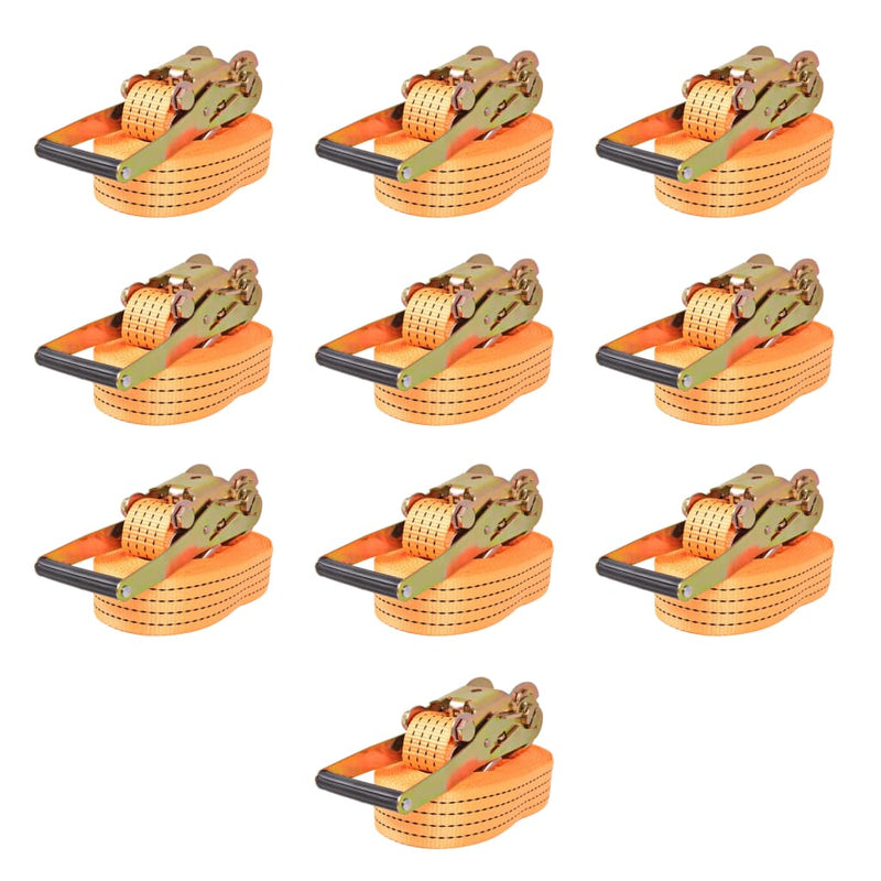 Load image into Gallery viewer, Vidaxl spanbanden 2 ton 8mx50mm oranje 10 st
