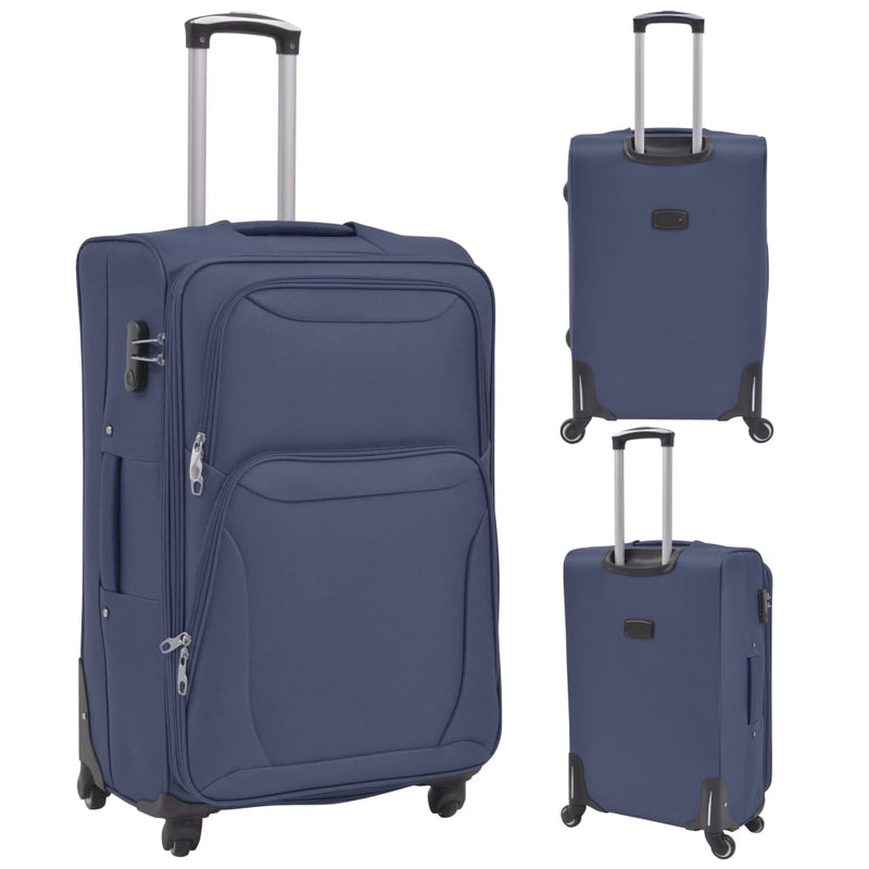 Load image into Gallery viewer, Vidaxl trolleyset marineblauw 3-delig
