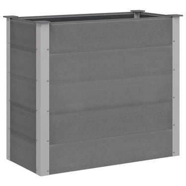 Vidaxl plantenbak verhoogd 100x50x91 cm hkc grijs