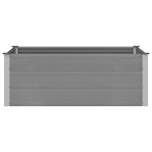 Vidaxl plantenbak verhoogd 150x100x54 cm hkc grijs