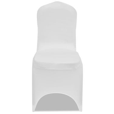 Vidaxl stoelhoezen stretch wit 100 st