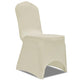 Vidaxl stoelhoezen stretch crème 100 st