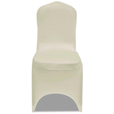 Vidaxl stoelhoezen stretch crème 100 st