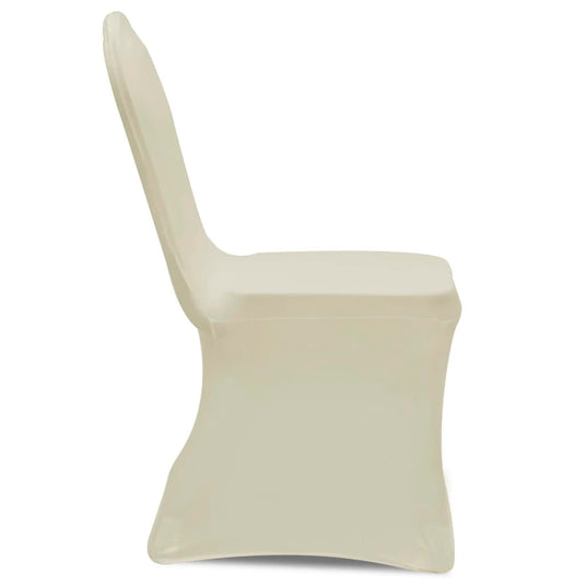 Vidaxl stoelhoezen stretch crème 100 st