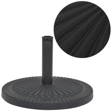 Vidaxl parasolvoet rond 14 kg hars zwart