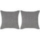 VidaXL Sierkussenset 45x45 cm velours grijs 2-delig
