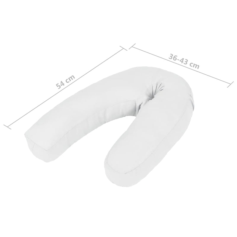 Load image into Gallery viewer, Vidaxl zwangerschapskussen j-vormig 54x(36-43) cm wit
