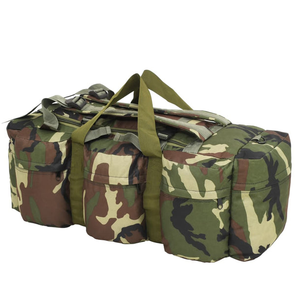 VidaXL Plunjezak 3-in-1 legerstijl 90 L camouflage