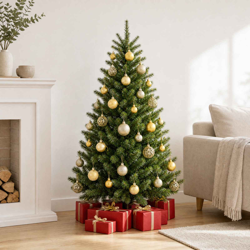Load image into Gallery viewer, Vidaxl 100-delige kerstballenset 3 4 6 cm goudkleurig

