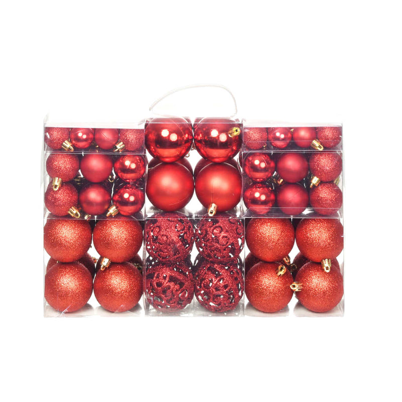 Load image into Gallery viewer, Vidaxl 100-delige kerstballenset 3 4 6 cm rood
