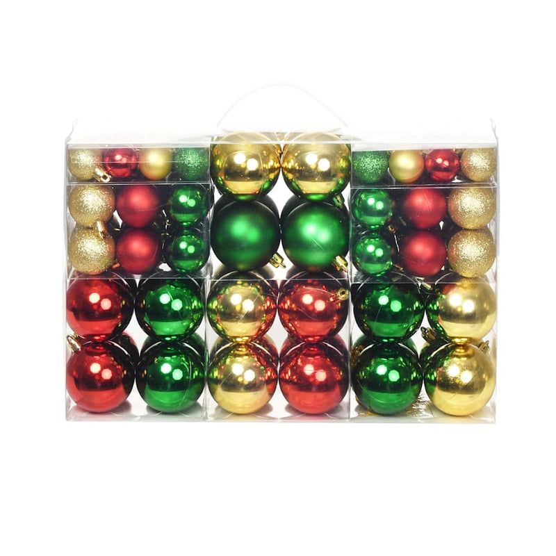Load image into Gallery viewer, Vidaxl kerstballen 100 st rood goudkleurig groen
