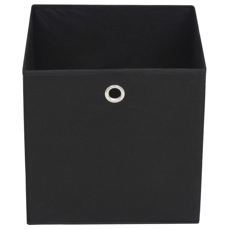 Load image into Gallery viewer, Vidaxl opbergboxen 4 st 32x32x32 cm nonwoven stof zwart
