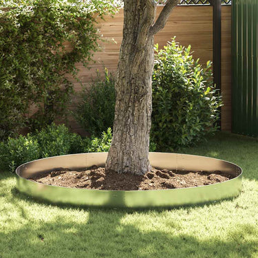 Vidaxl grasboorden 15 st 100x20 cm gegalvaniseerd staal