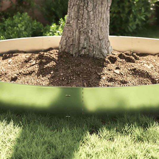 Vidaxl grasboorden 20 st 100x20 cm gegalvaniseerd staal