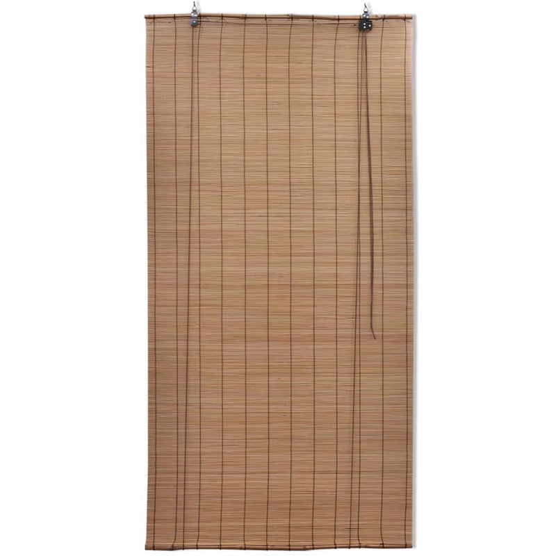 Load image into Gallery viewer, Vidaxl rolgordijn 80x220 cm bamboe bruin
