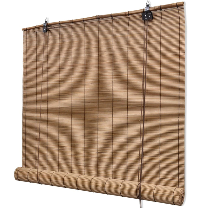 Load image into Gallery viewer, Vidaxl rolgordijn 140x220 cm bamboe bruin
