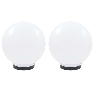 Vidaxl led-bollampen 2 st rond 25 cm pmma