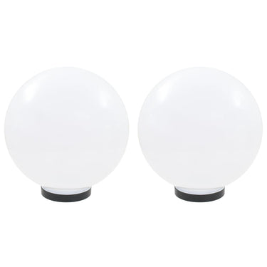 Vidaxl led-bollampen 2 st rond 30 cm pmma