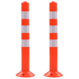 Vidaxl verkeerspalen 75 cm kunststof 2 st