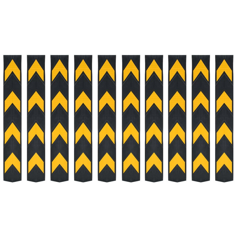 Load image into Gallery viewer, Vidaxl hoekbeschermers reflecterend 80 cm rubber 10 st
