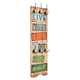 Vidaxl wandkapstok met 6 haken live life 120x40 cm