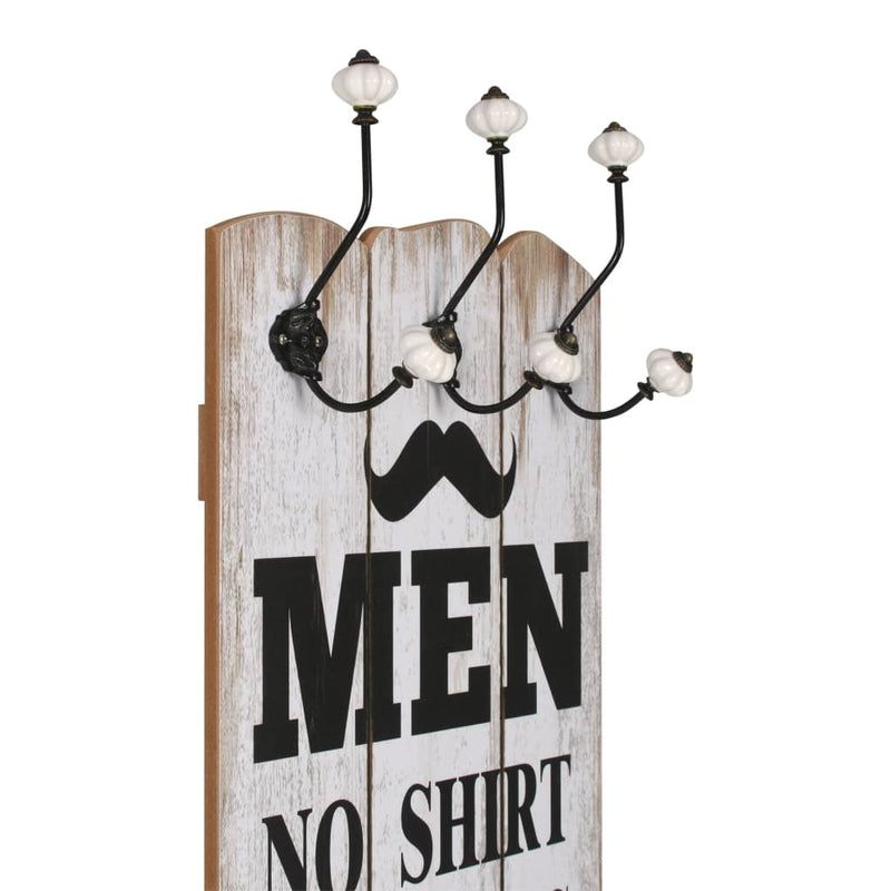 Load image into Gallery viewer, Vidaxl wandkapstok met 6 haken men ladies 120x40 cm
