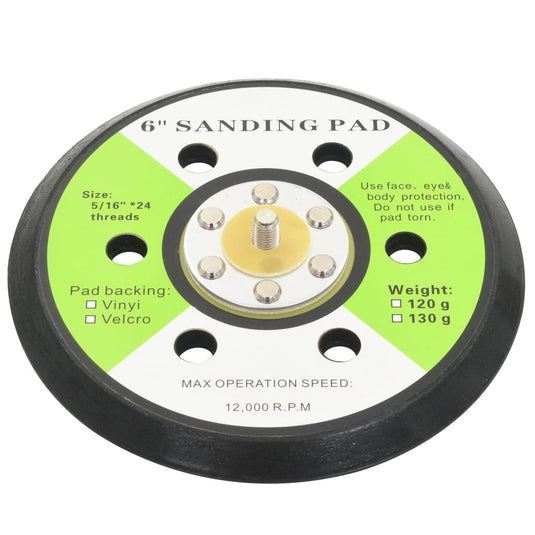 Vidaxl schuurpads met 6 gaten 15 cm 3 st