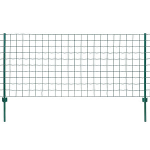 Vidaxl euro hek 20x1 m staal groen