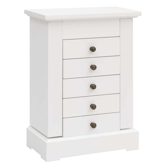 Vidaxl sieradenkastje met spiegel 25x13,5x34 cm mdf