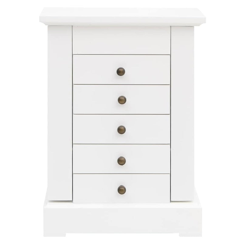 Load image into Gallery viewer, Vidaxl sieradenkastje met spiegel 25x13,5x34 cm mdf
